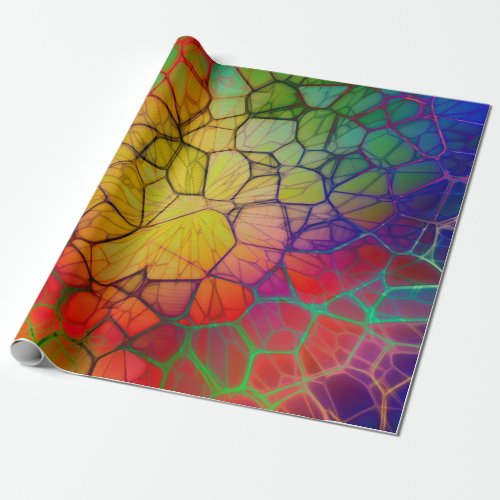 Colorful Rainbow Mosaic All Occasion Wrapping Paper