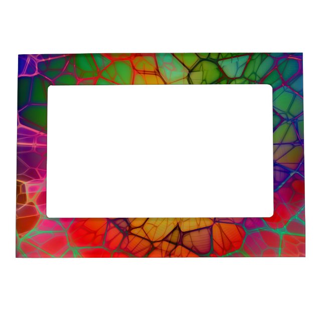 Colorful Rainbow Mosaic Magnetic Frame (Front)