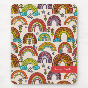 Colorful Rainbow Mouse Pad