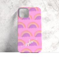 Colorful rainbow name script personalized
