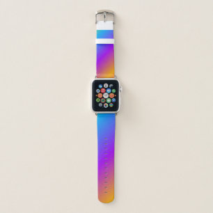 Colorful Rainbow Neon Gradient Apple Watch Band