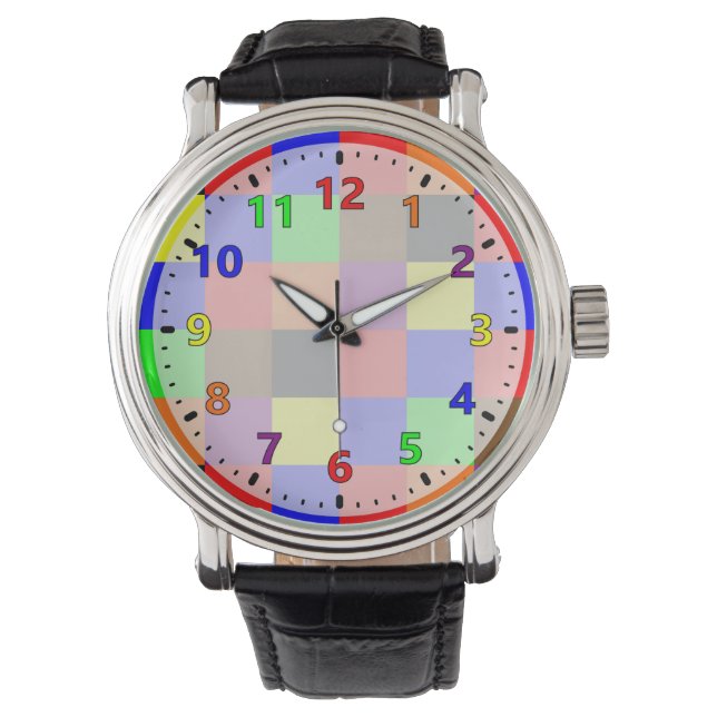 Colorful Rainbow of Colors Watch (Front)