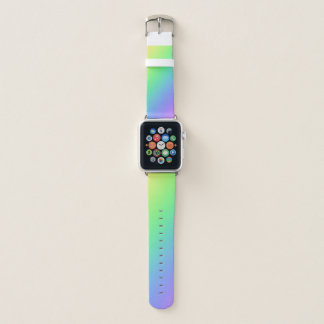 Colorful Rainbow Ombre Gradient Blur Abstract Art Apple Watch Band