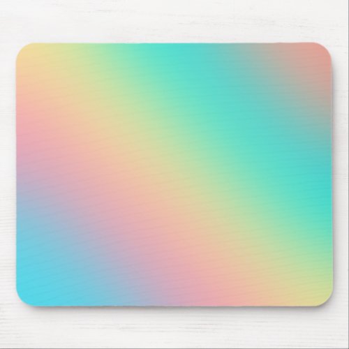 Colorful Rainbow Ombre Gradient Blur Abstract Desi Mouse Pad