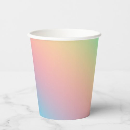 Colorful Rainbow Ombre Gradient Blur Abstract Desi Paper Cups