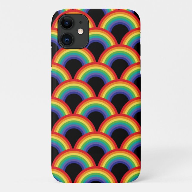 Colorful Rainbow Pattern Case-Mate iPhone Case (Back)
