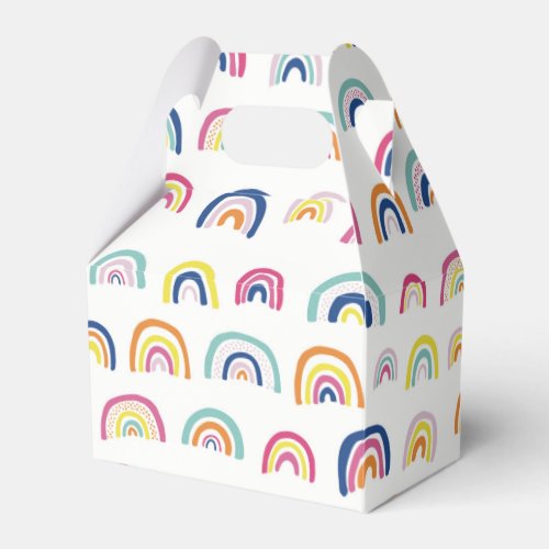 Colorful Rainbow pattern Favor Boxes