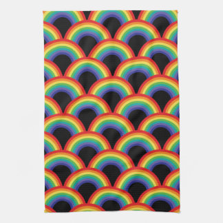 Colorful Rainbow Pattern Kitchen Towel