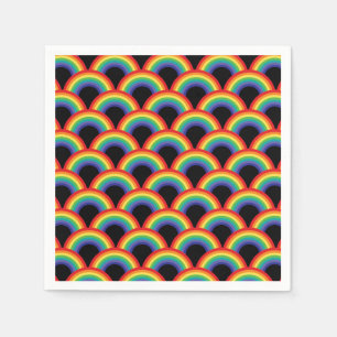 Colorful Rainbow Pattern Napkins