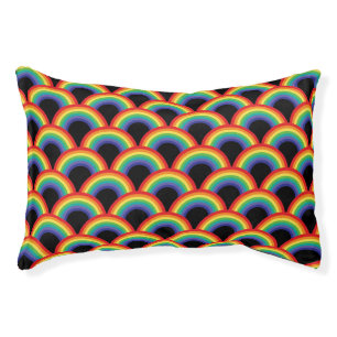 Colorful Rainbow Pattern Pet Bed