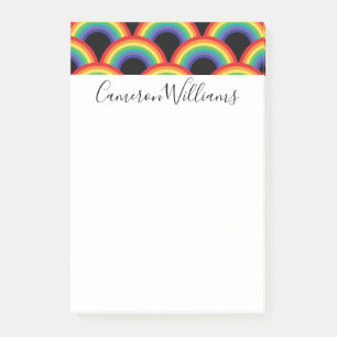 Colorful Rainbow Pattern Post-it Notes