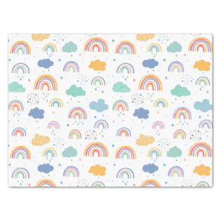Colorful Rainbow Pattern Tissue Paper