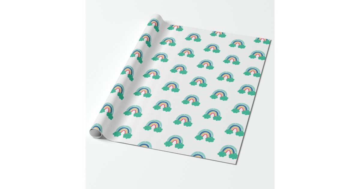 Colorful Rainbow Pattern Wrapping Paper | Zazzle