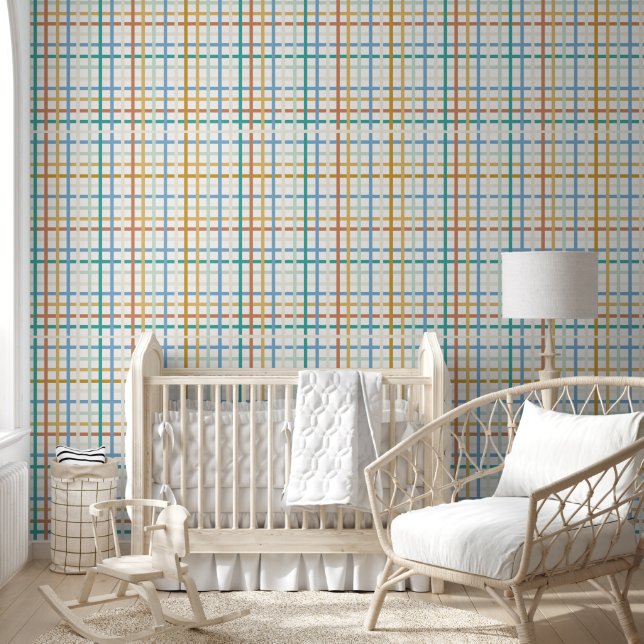 Colorful Rainbow Plaid Wallpaper Wallpaper (Kids)