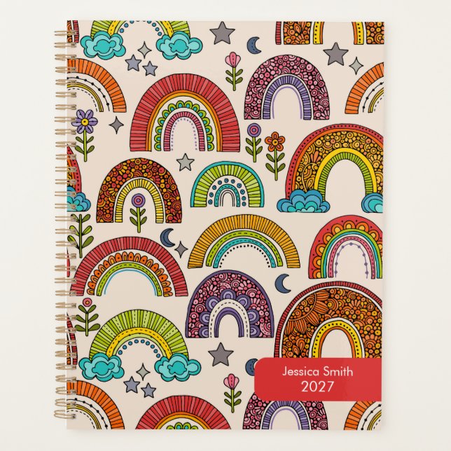 Colorful Rainbow Planner (Front)