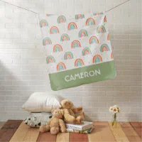 Rainbow polka dot blanket top