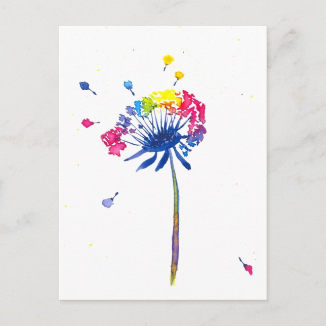 Colorful Rainbow Postcard (Front)