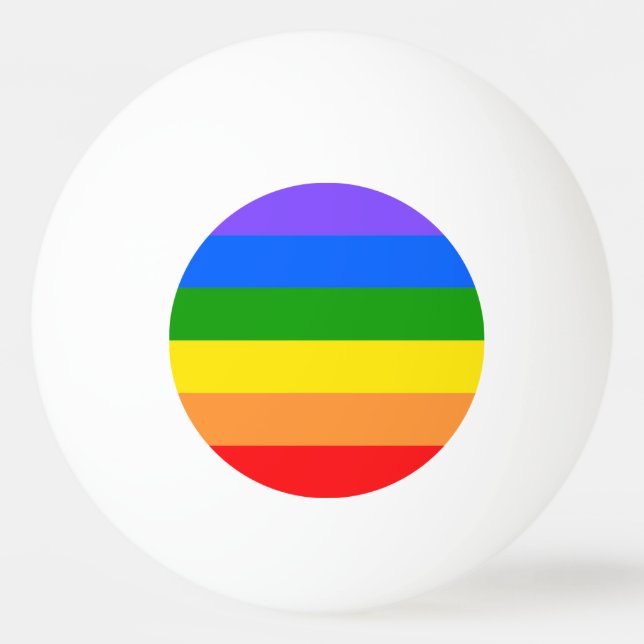 Colorful Rainbow Pride   Ping Pong Ball (Front)