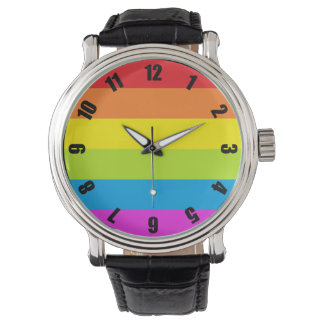 Colorful Rainbow Pride Watch