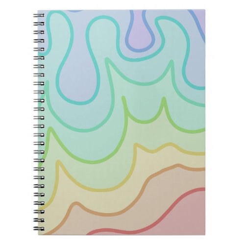 Colorful Rainbow Pride Wiggle Notebook