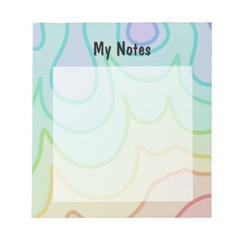 Colorful Rainbow Pride Wiggle Notepad