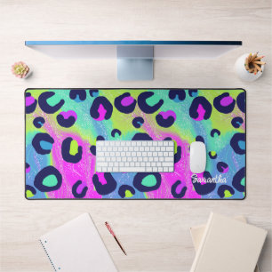 Colorful Rainbow Print Desk Mat