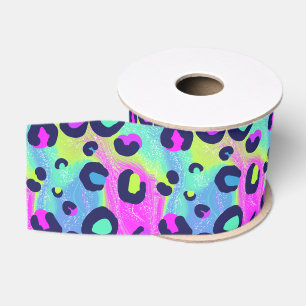 Colorful Rainbow Print Grosgrain Ribbon