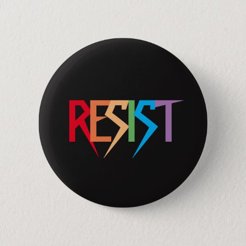 Colorful Rainbow Resist Button