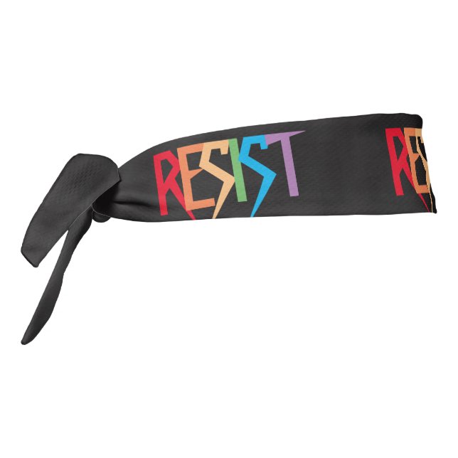 Colorful Rainbow Resist Tie Headband (Rotate 270)