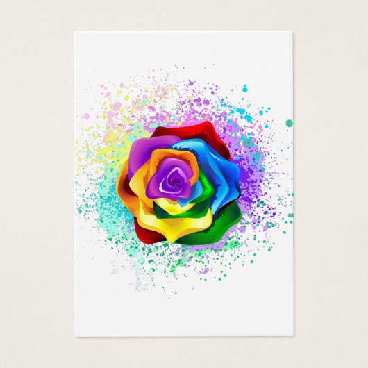 Colorful Rainbow Rose (Front)