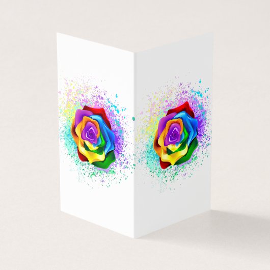 Colorful Rainbow Rose (Outside)