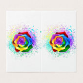 Colorful Rainbow Rose (Outside Unfolded)