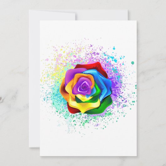 Colorful Rainbow Rose (Front)