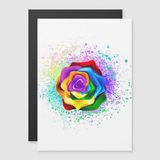 Colorful Rainbow Rose (Front/Back)
