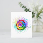Colorful Rainbow Rose (Standing Front)