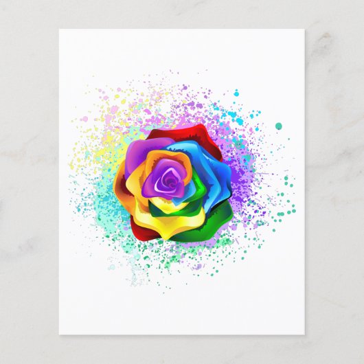 Colorful Rainbow Rose (Front)