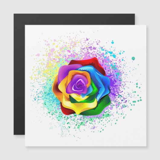 Colorful Rainbow Rose (Front/Back)