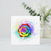 Colorful Rainbow Rose (Standing Front)