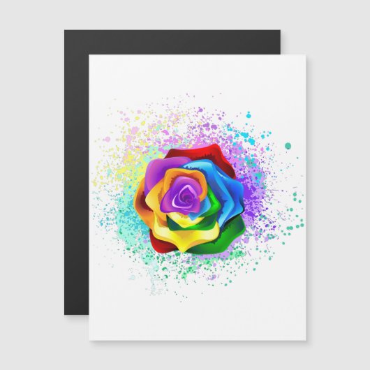 Colorful Rainbow Rose (Front/Back)