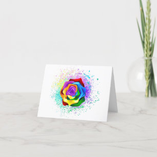 Colorful Rainbow Rose Announcement
