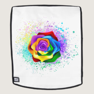 Colorful Rainbow Rose Backpack