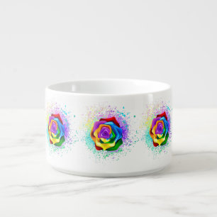 Colorful Rainbow Rose Bowl