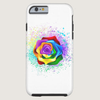 Colorful Rainbow Rose Tough iPhone 6 Case