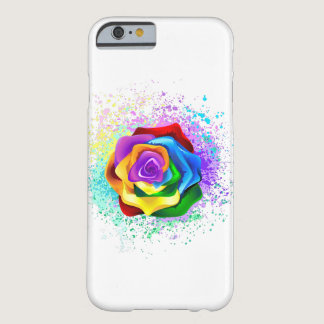 Colorful Rainbow Rose Barely There iPhone 6 Case
