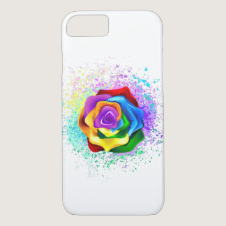 Colorful Rainbow Rose iPhone 8/7 Case