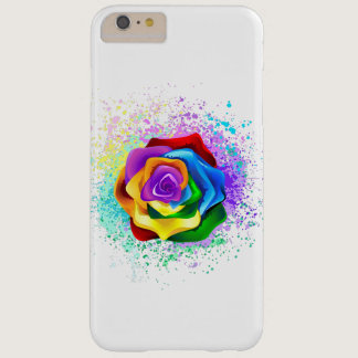 Colorful Rainbow Rose Barely There iPhone 6 Plus Case