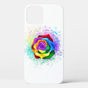 Colorful Rainbow Rose iPhone 12 Pro Case