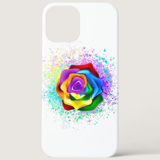Colorful Rainbow Rose iPhone 12 Pro Max Case