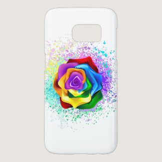 Colorful Rainbow Rose Samsung Galaxy S7 Case