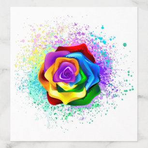 Colorful Rainbow Rose Envelope Liner